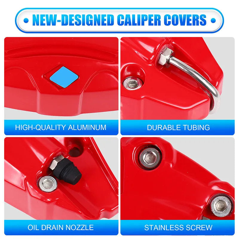 Tesla Model 3/Y Brake Caliper Covers (2017-2025) – Fits 18"-21" Wheels-4
