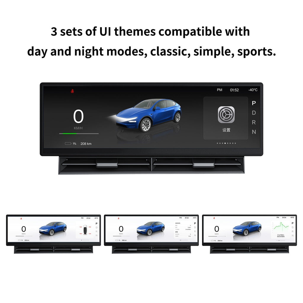 10.88 Inch Touch Screen Instrument Cluster Dashboard Display for Model 3 / Y - Teskay