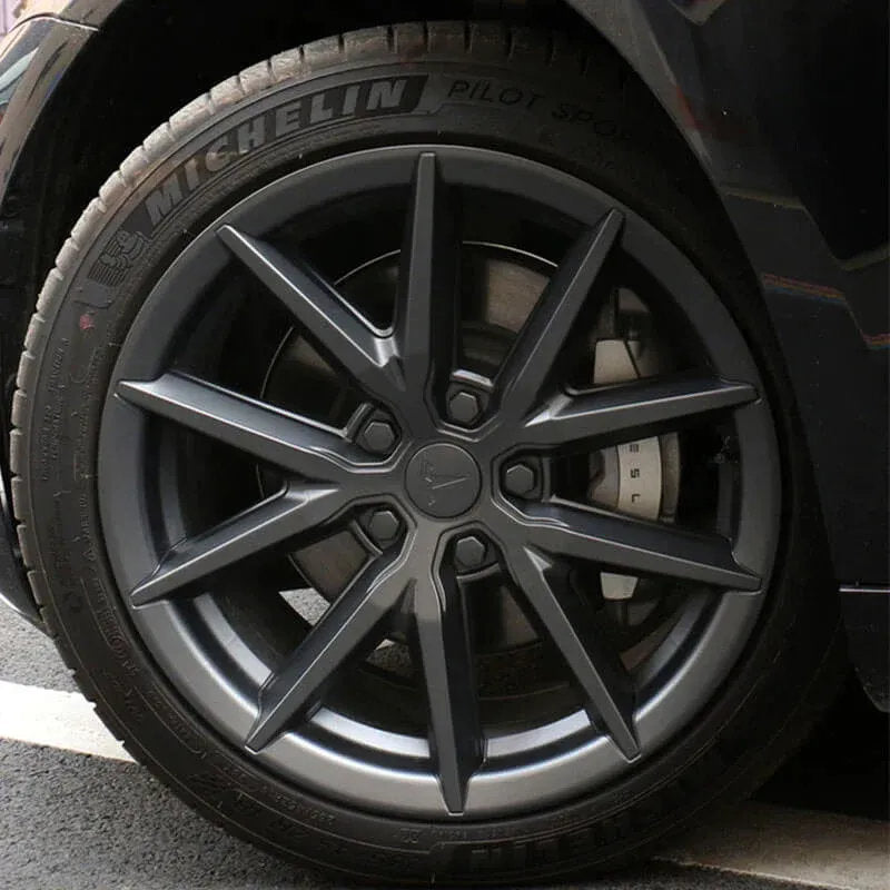 18″ 19″ Wheel Covers For Tesla Model 3/Y (4PCS) – Full Rim Coverage, Easy Snap-On Installation - Teskay