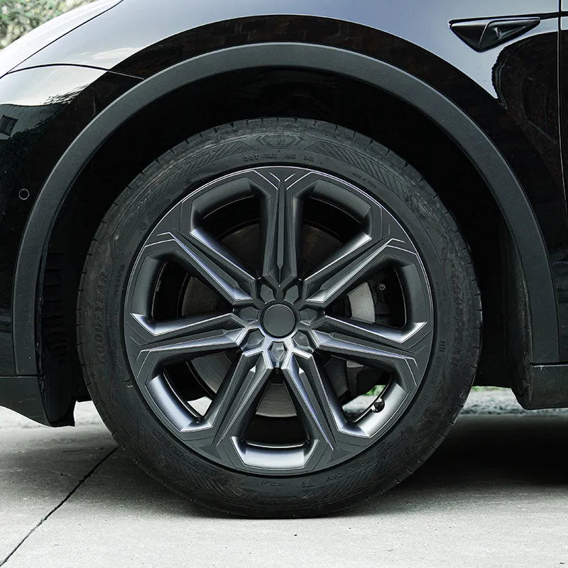 19" Tesla Model Y Wheel Covers (4pcs) - Reinforced ABS Hubcaps for 2020-2024 Model Y - Teskay