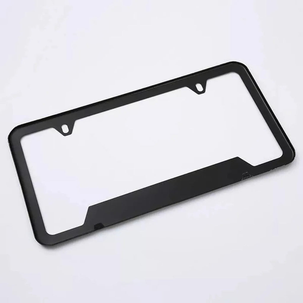 2pcs Tesla Model 3 Black Stainless Metal License Plate Frame - Teskay
