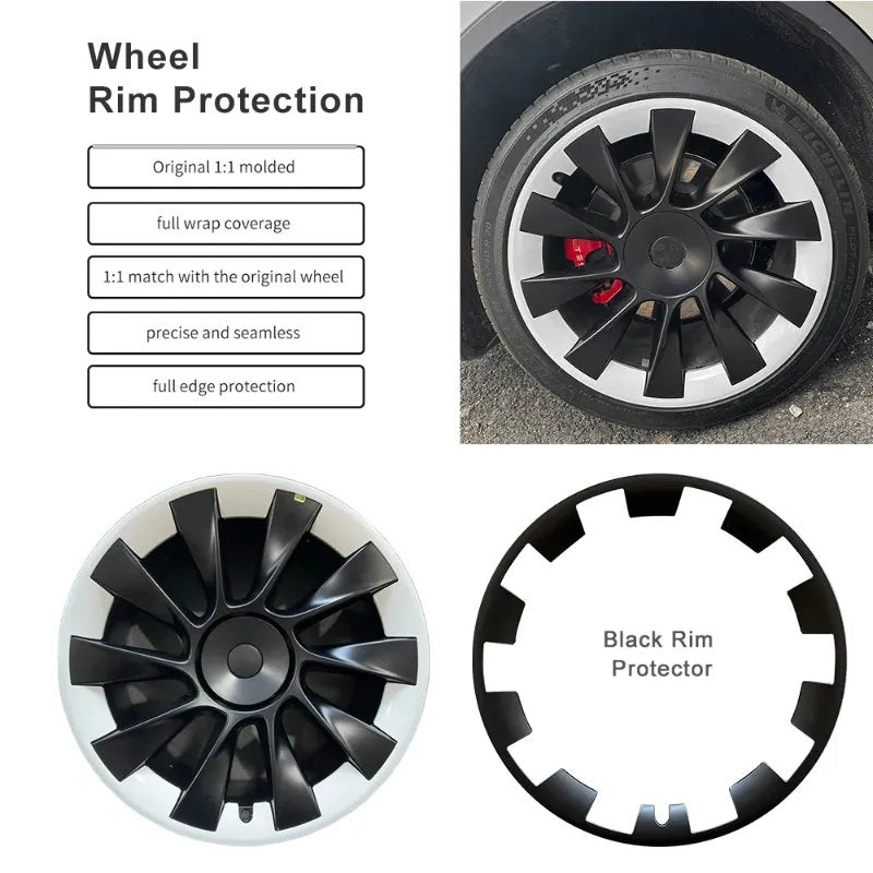 4PCS Tesla Model Y 20 Inch Rim Protectors – Full 360° Protection - Teskay