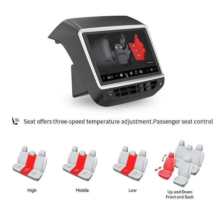 7 Inch Rear Entertainment & Climate Control Screen for Tesla Model Y / 3 - Teskay