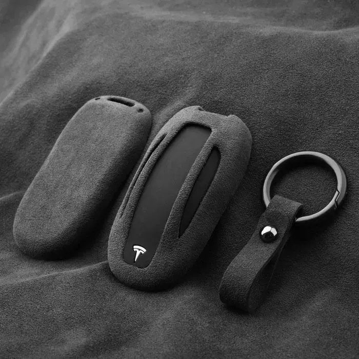 Alcantara Tesla Key Fob Cover For Model S/3/Y (2012-2023) - Teskay