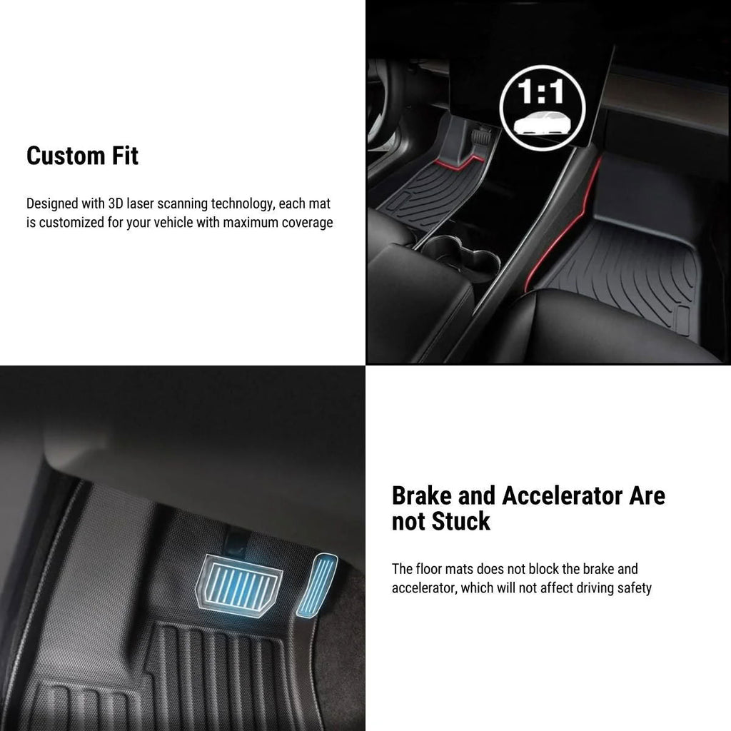 All-Weather Floor Mats for Tesla Model X - teskay