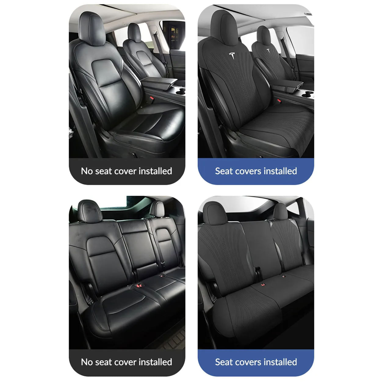Breathable Seat Covers for Tesla Model Y (2020-2025.2) - Teskay