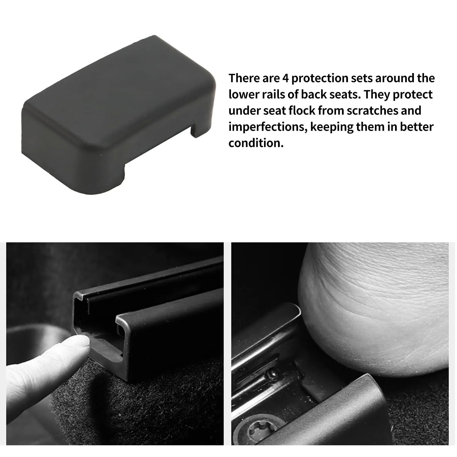 Car Slide Rails Anti-Kick Plugs suitable for Tesla Model 3/Y - Teskay