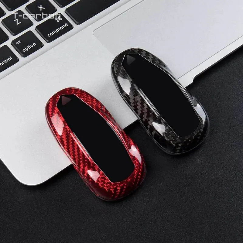 Carbon Fiber Key Fob Cover For Tesla Model S（2012-2018) - Teskay