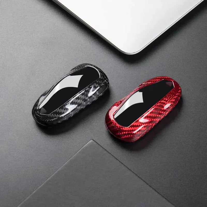 Carbon Fiber Key Fob Cover For Tesla Model S（2012-2018) - Teskay