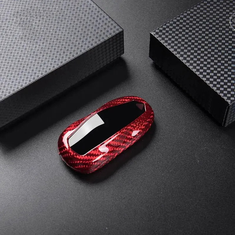 Carbon Fiber Key Fob Cover For Tesla Model S（2012-2018) - Teskay