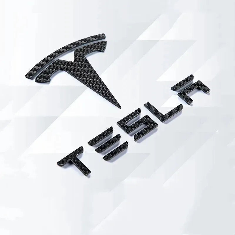 Carbon Fiber Tesla Model 3 / Y Emblem - Real Carbon Fiber - Teskay