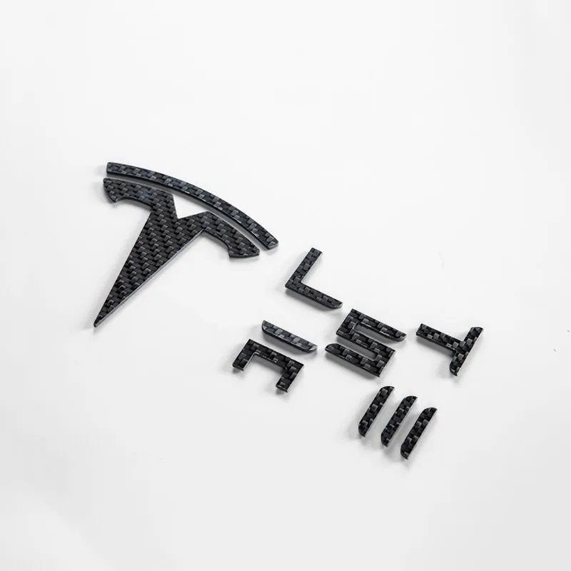 Carbon Fiber Tesla Model 3 / Y Emblem - Real Carbon Fiber - Teskay