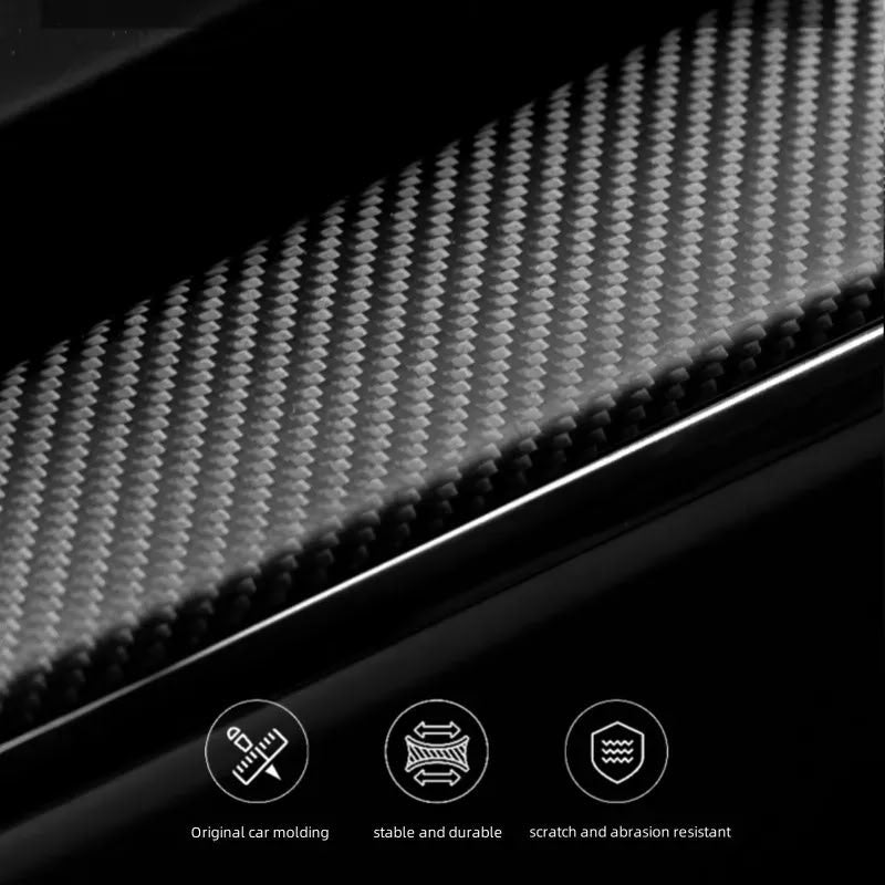 Carbon Fiber Dashboard Snap-On Patch for Tesla Model 3 Highland/Model Y Juniper - Teskay