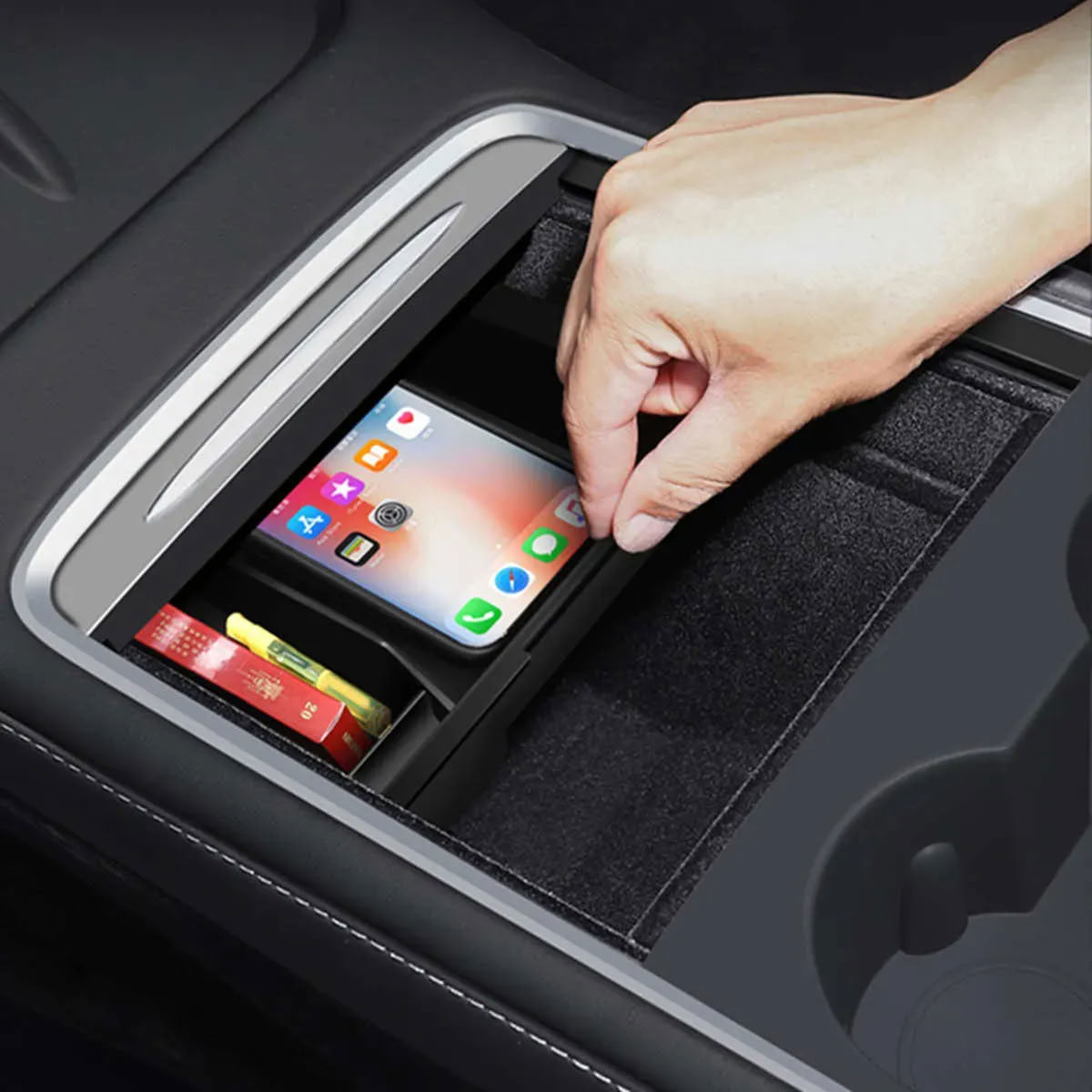Center Armrest Storage Box for Tesla Model 3（2017-2023.10）/ Y（2020-2023） - Teskay
