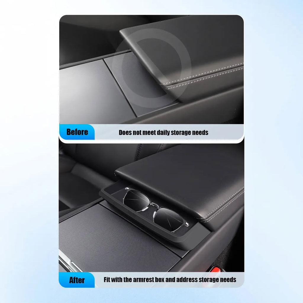 Center Console Storage Box for Model 3 Highland/Model Y Juniper - Teskay
