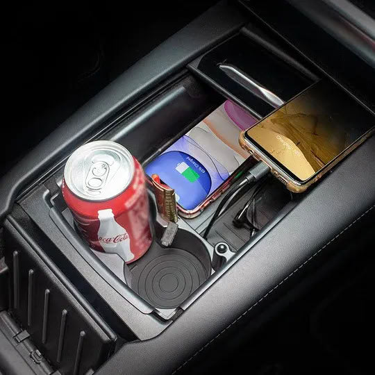 Center Console Organizer with Wireless Charging for Tesla Model S/X（2016-2020） - Teskay