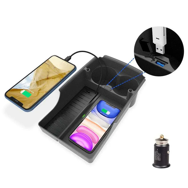 Center Console Organizer with Wireless Charging for Tesla Model S/X（2016-2020） - Teskay