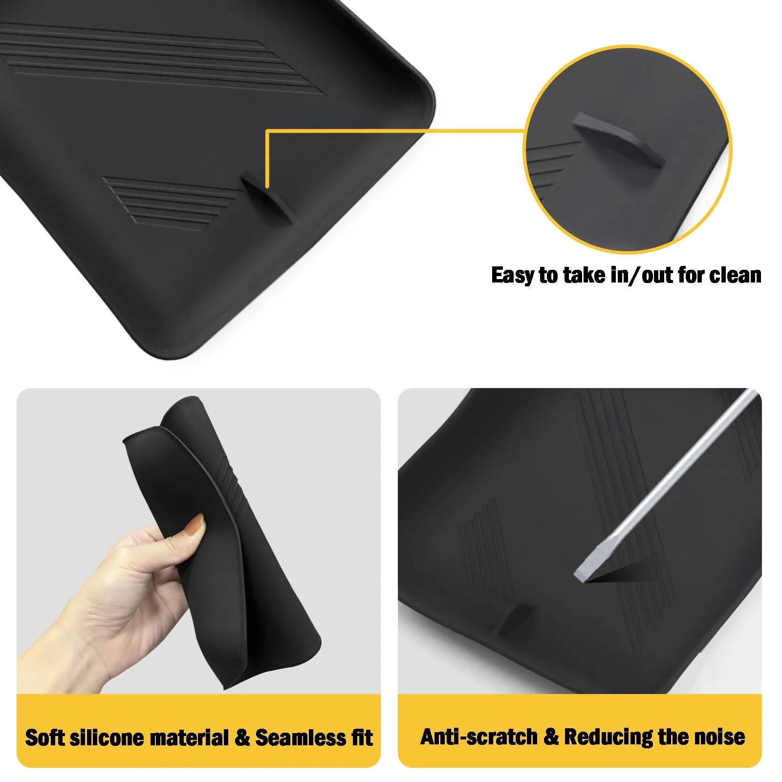 Center Console Storage Mat for Tesla Model S/X - Teskay