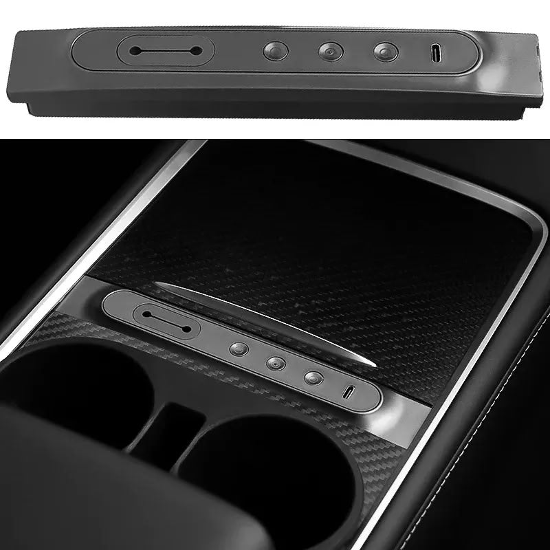 Center Console USB Hub Buttons for Tesla Model 3（2021-2023）/ Y（2021-2023） - Teskay