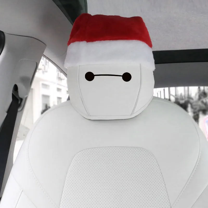 Christmas Hat for Tesla Model 3/X/S/Y Seats (2 hats with 2 pair of eyes) - Teskay