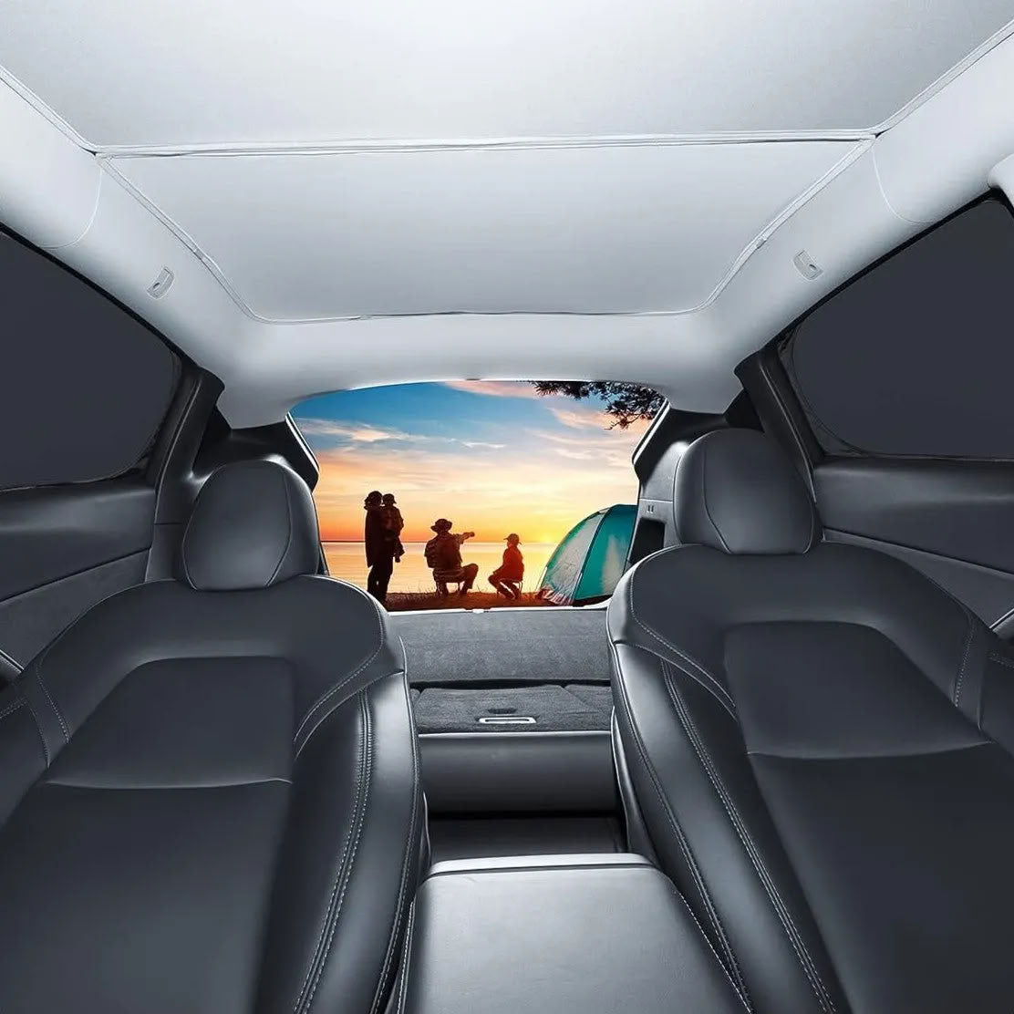 Full Set of 8 Side Window Sunshades for Tesla Model 3/Y - Teskay