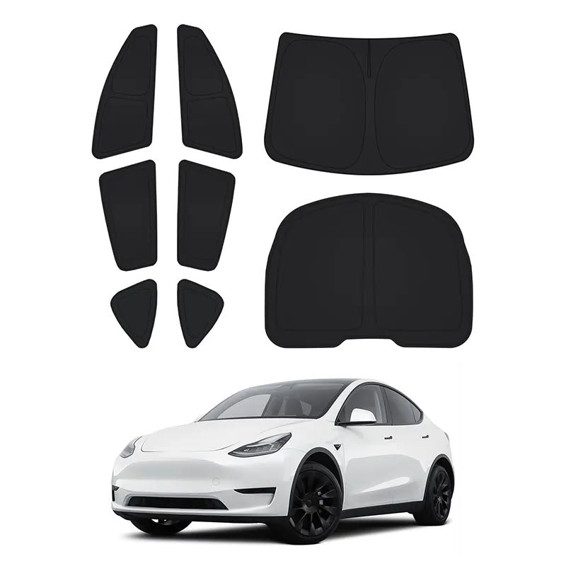 Full Set of 8 Side Window Sunshades for Tesla Model 3/Y - Teskay