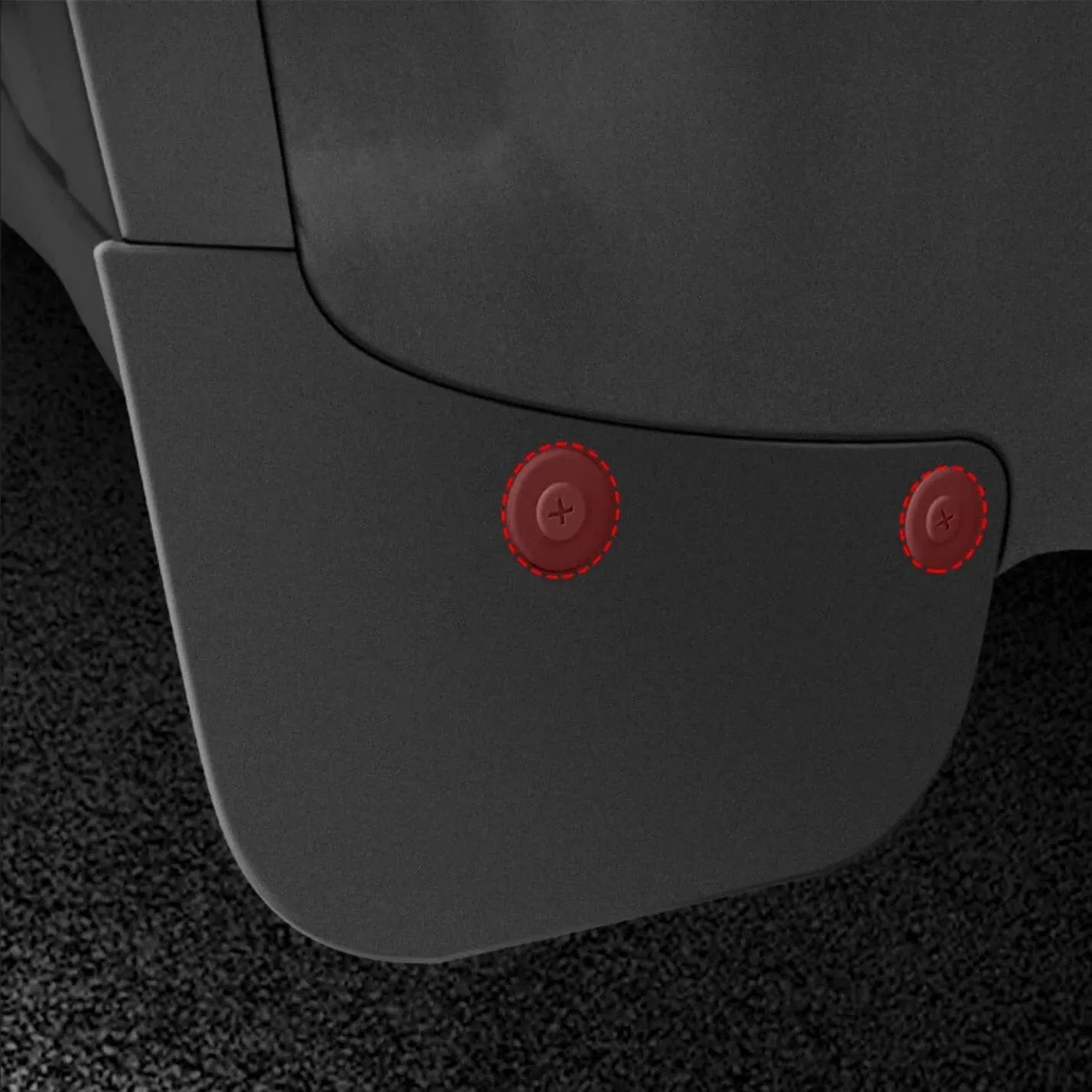 Hidden Form Mudflaps Kit for Tesla Model 3 / Y (4PCS) - Teskay