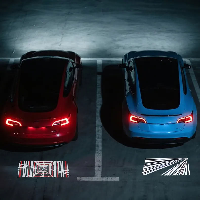 License Plate Projection Lights for Model 3 / Model Y - Teskay
