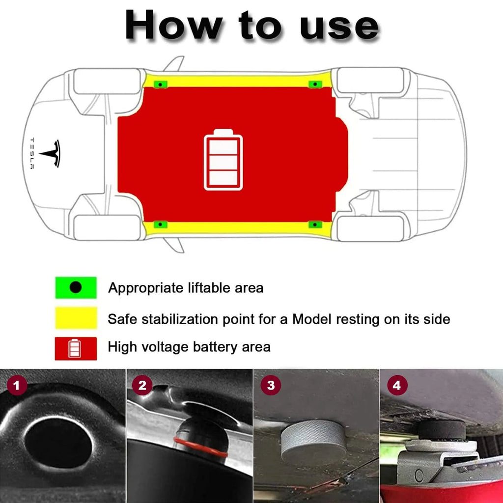 Lifting Jack Pad for Tesla Model 3/S/X/Y - Teskay