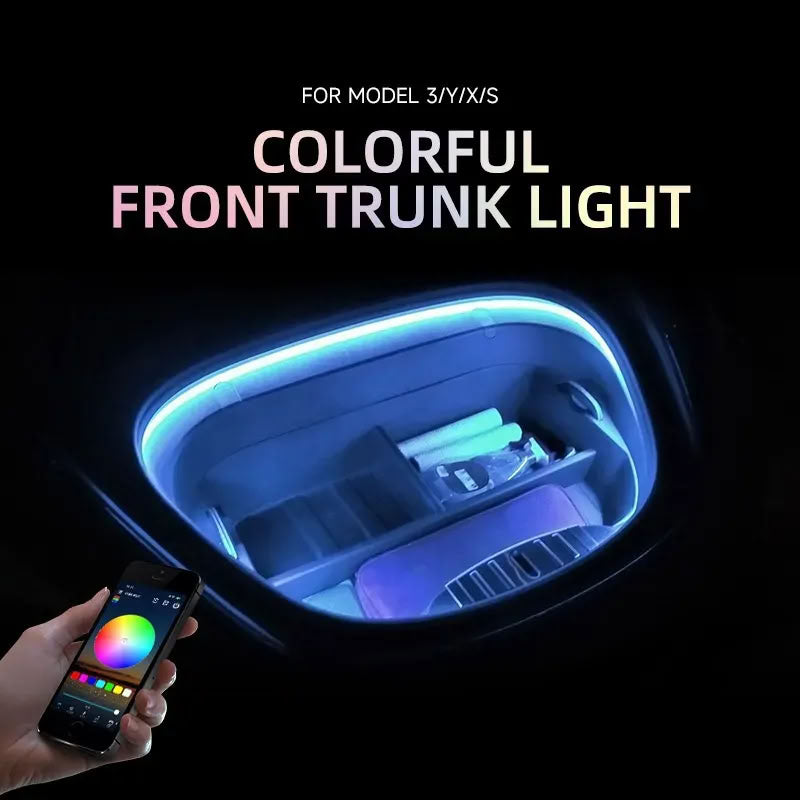 Model 3/Y/X/S（2021-2023） Frunk LED Bluetooth RGB Lighting Kit - Teskay