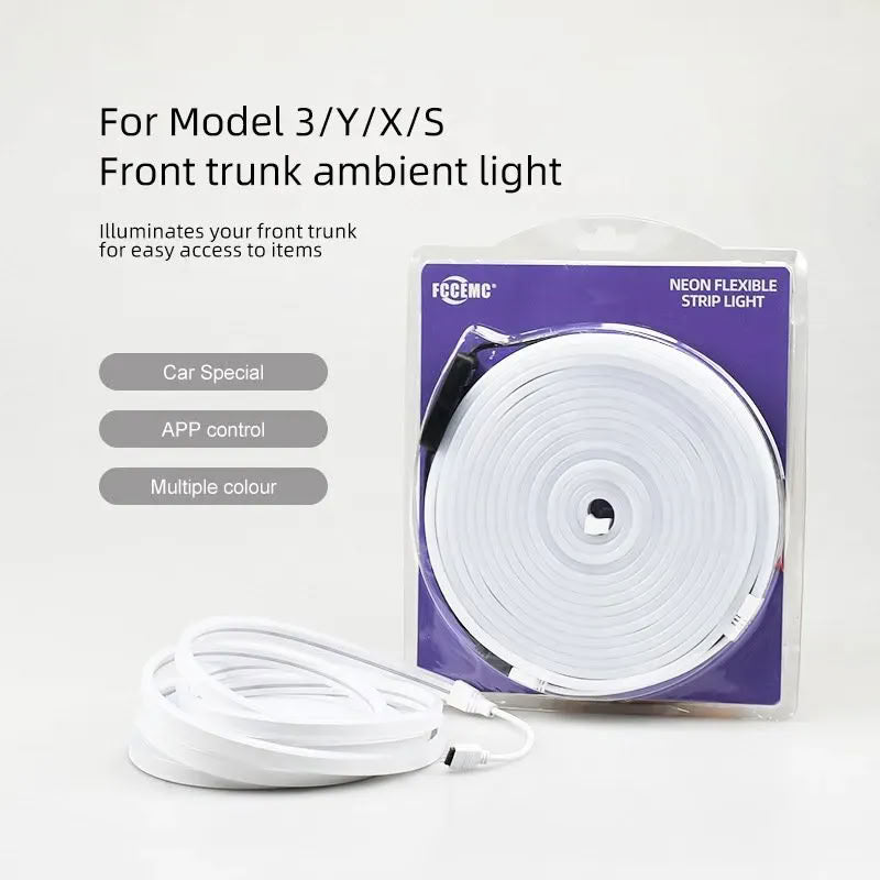 Model 3/Y/X/S（2021-2023） Frunk LED Bluetooth RGB Lighting Kit - Teskay