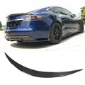 Model S (2014-2019) Type R Spoiler - Genuine Molded Carbon Fiber  - Teskay