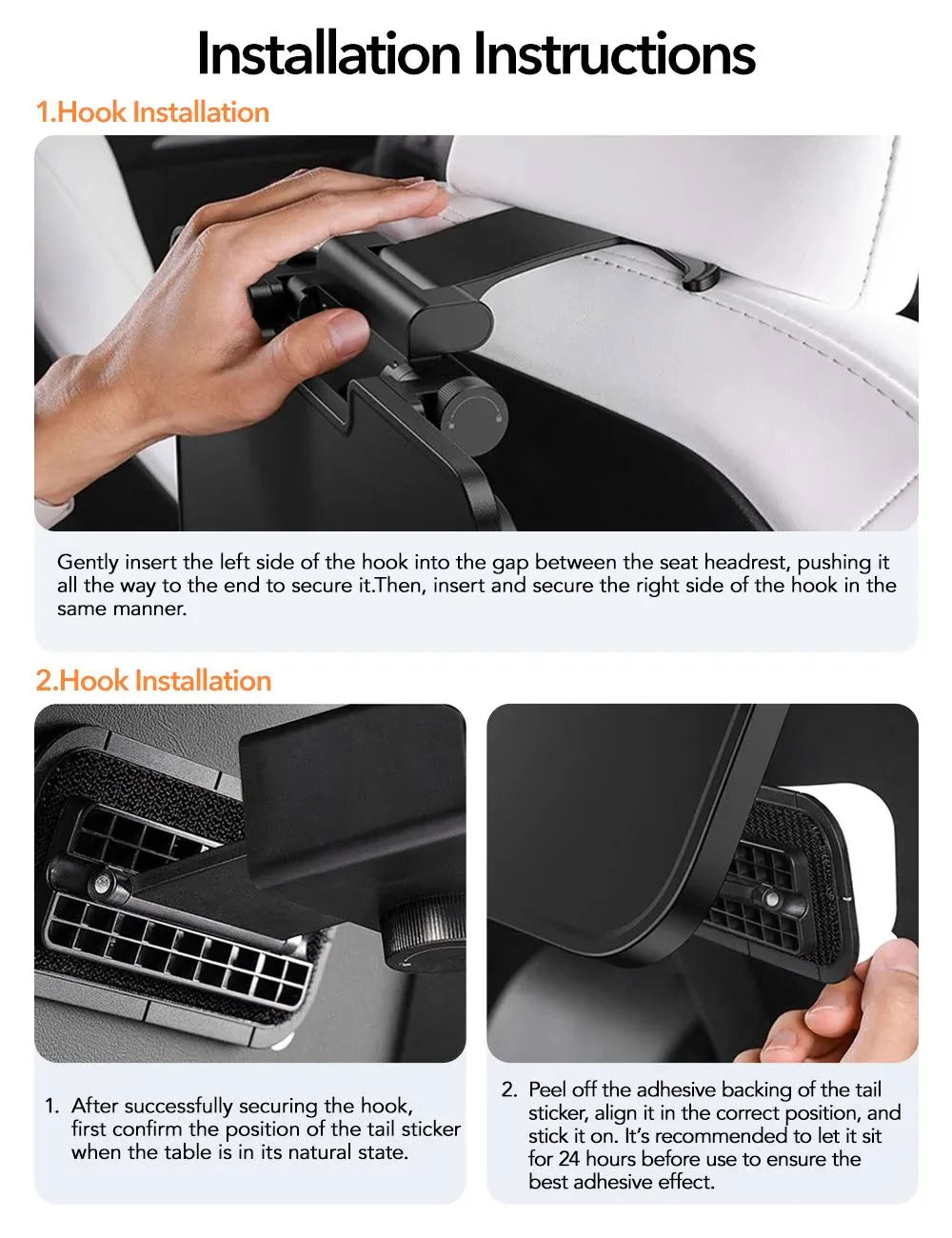 Multi-function Backseat Table Tray for Tesla Model 3/Y - Teskay