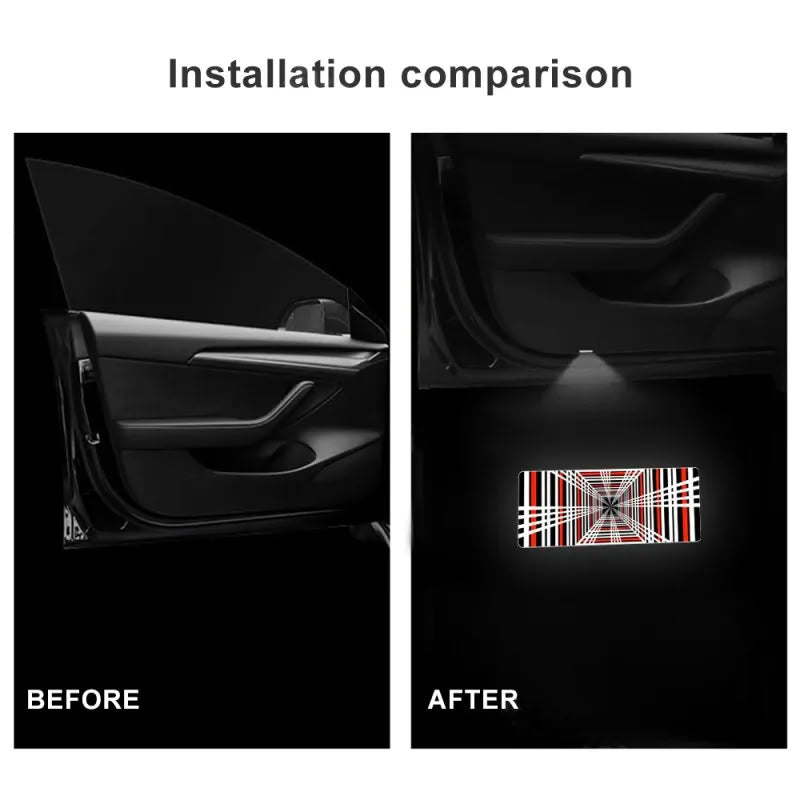 Plaid Projector Lights Tesla Model S/3/X/Y Door - Teskay
