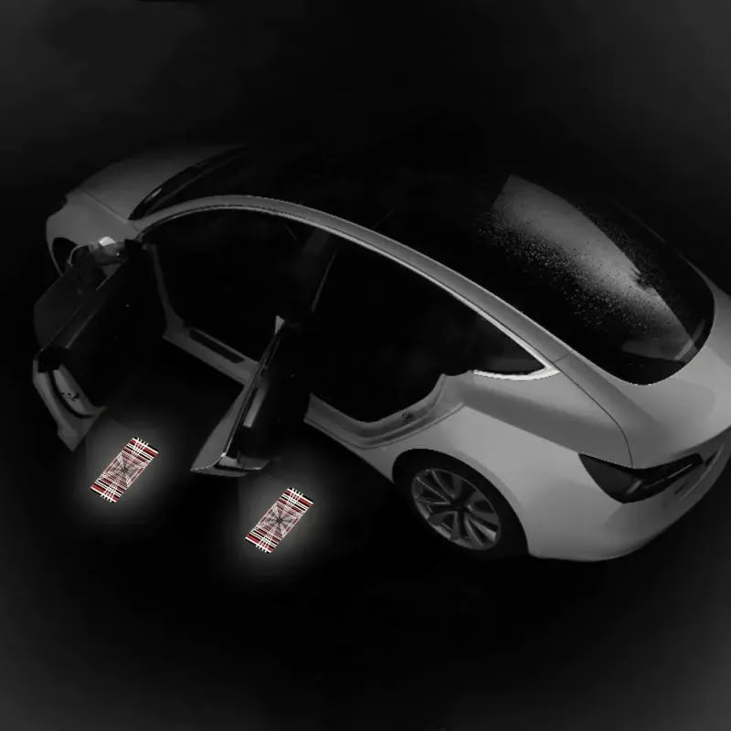 Plaid Projector Lights Tesla Model S/3/X/Y Door - Teskay