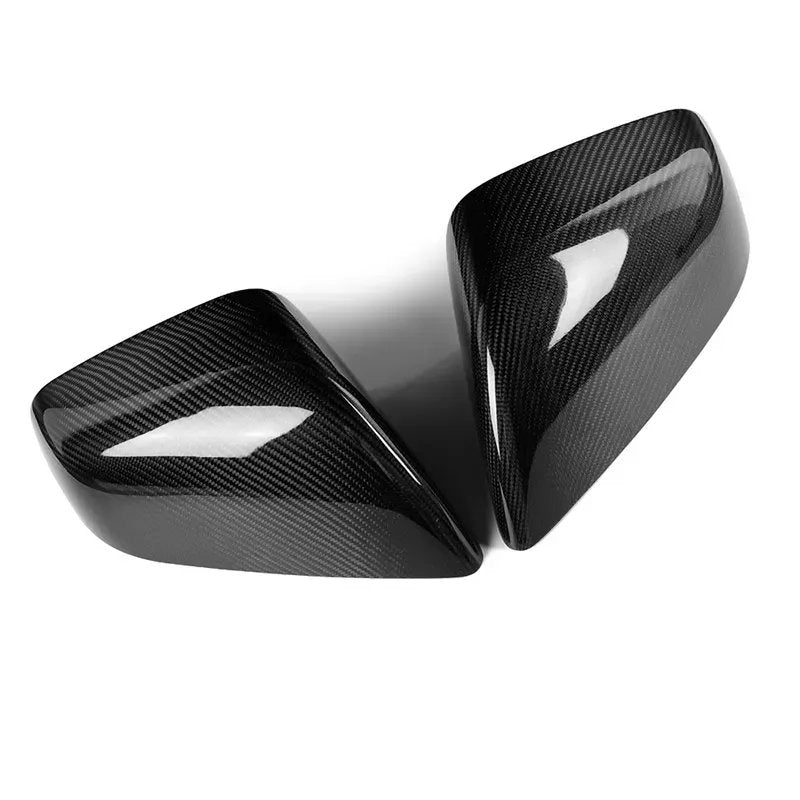 Precision Carbon Fiber Side Mirror Caps for Tesla Model S (1 Pair) - Teskay