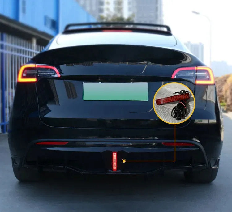 Rear Diffuser for Tesla Model Y with LED Lights - Teskay