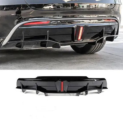 Rear Diffuser for Tesla Model Y with LED Lights - Teskay