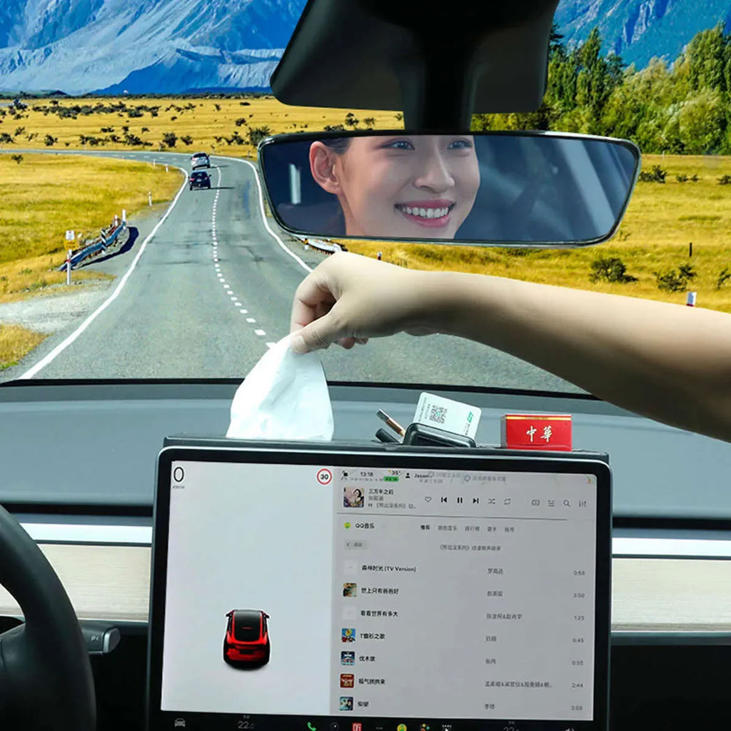 Rear Screen Storage Box for Tesla Model 3/Y - Teskay