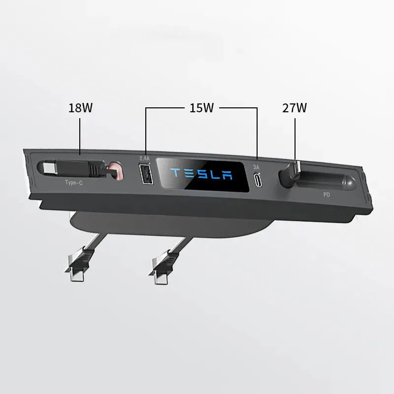 Retractable USB Hub for Tesla Model 3/Y（2021-2023） - Teskay