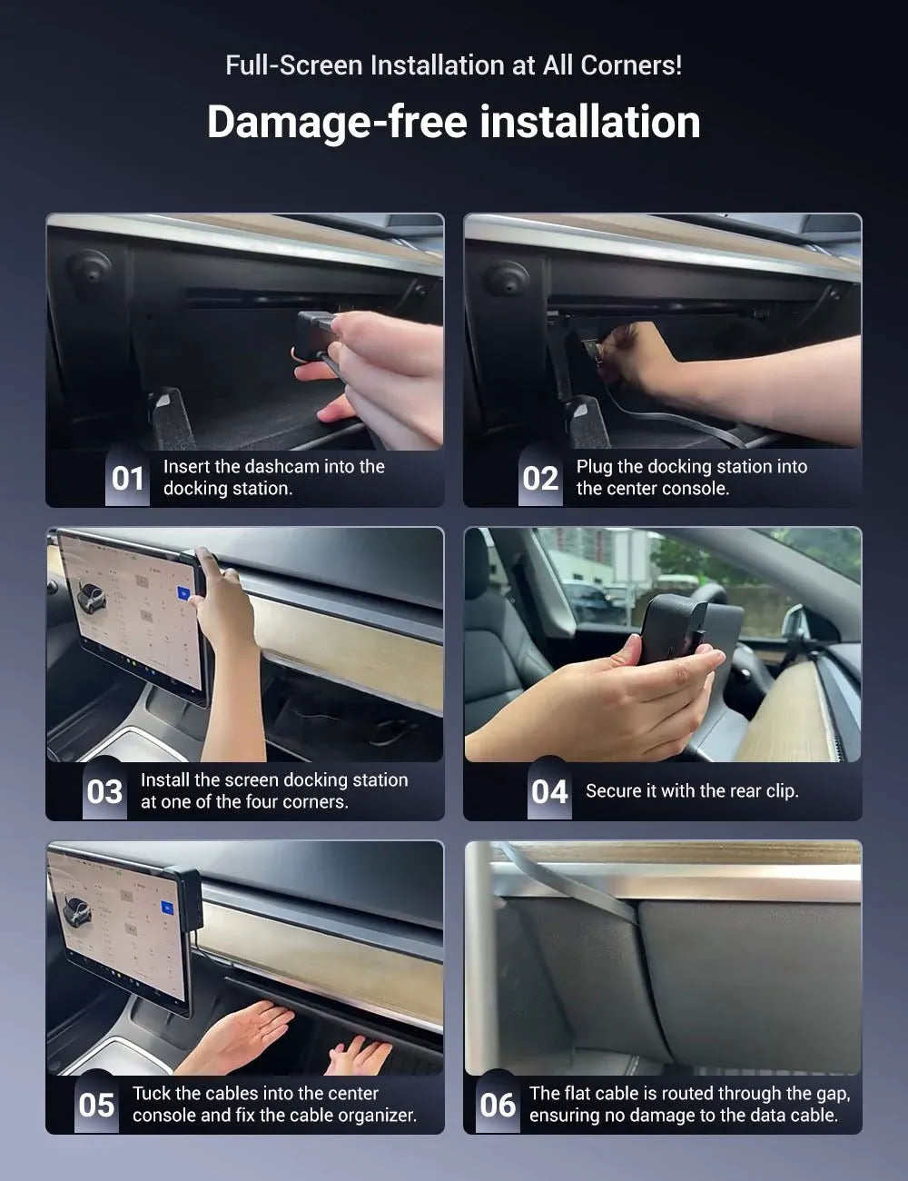 Screen Docking Station for Tesla Model 3/Y（2020-2024） - Teskay