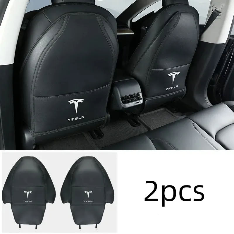 2 Pcs Seat Protectors for Tesla Model 3 (2017-2023) / Y (2020-2024) Teskay