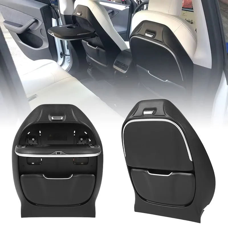 Seatback Foldable Table with Wireless Charging for Tesla Model 3/Y - Teskay