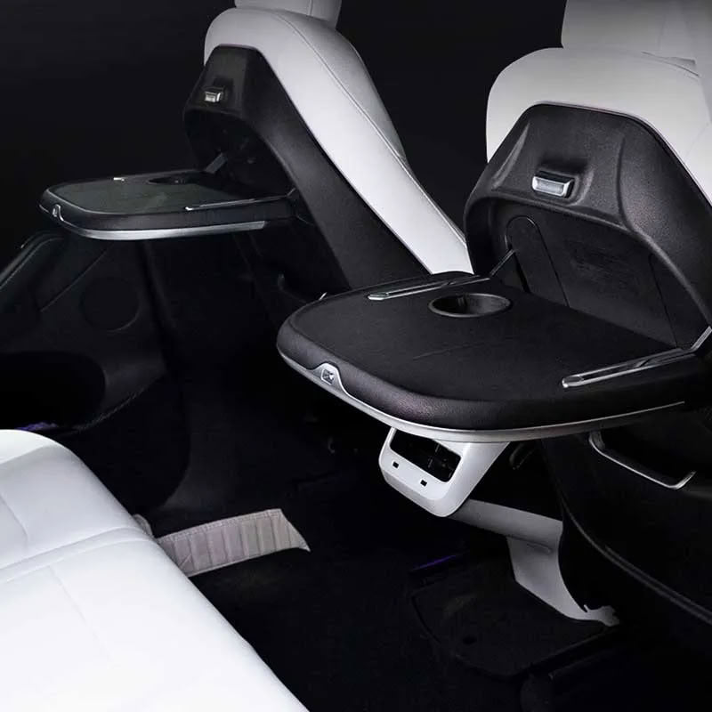 Seatback Foldable Table with Wireless Charging for Tesla Model 3/Y - Teskay