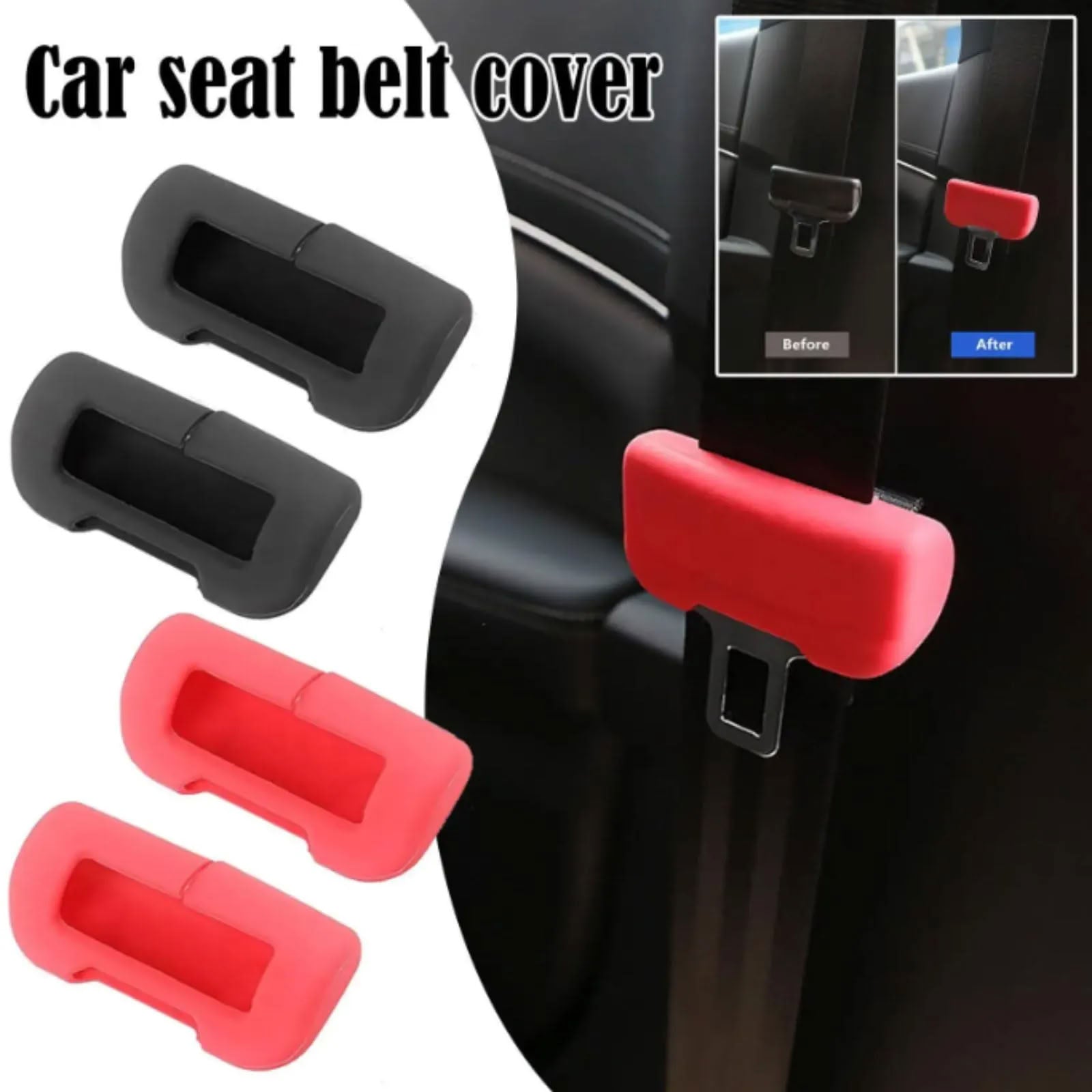 Silicone Seat Belt Buckle Protective Cover for Tesla Model S/3/X/Y - Teskay