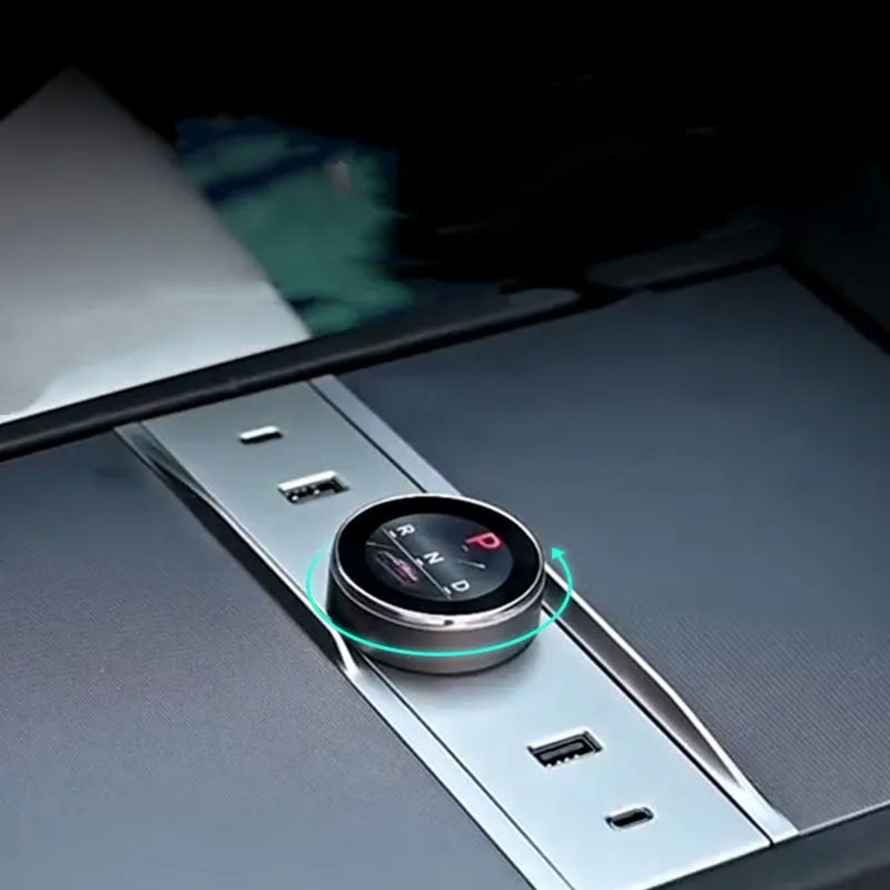 Smart Rotating Gear Shift Dock for Tesla Model 3 Highland - With Display and Quick Charge Ports - Teskay