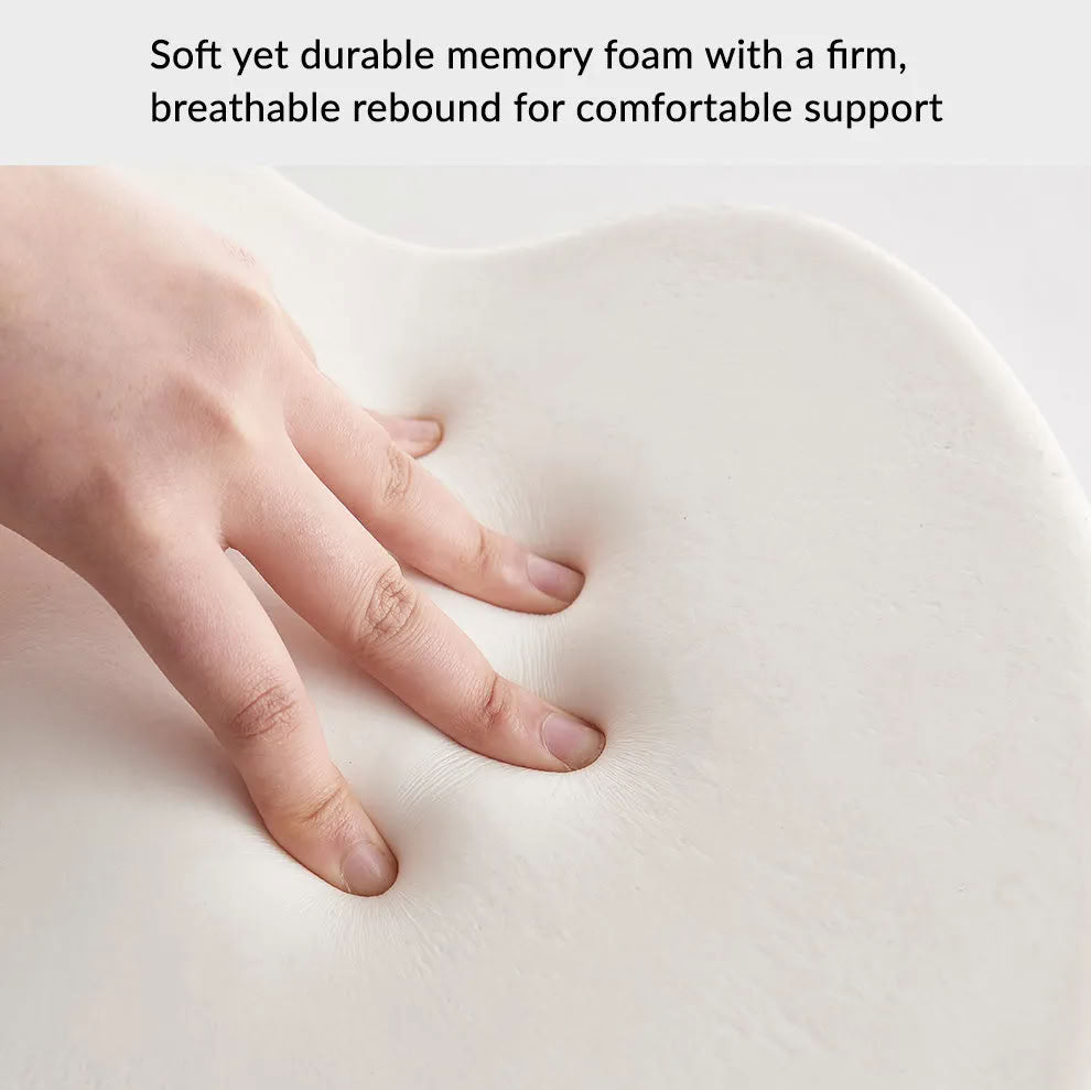 Suede Memory Foam Neck Pillow for Tesla Model 3/Y - Height Adjustable - Teskay
