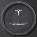 Suede Steering Wheel Cover for Tesla Model 3/Y - Teskay