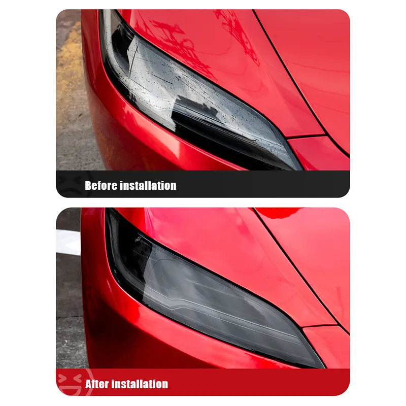 TPU HD Front and Rear Light Protective Film for Tesla Model 3 Highland 2024+ - Teskay