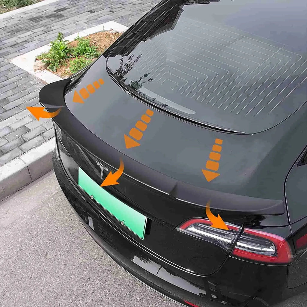 Carbon Fiber Spoiler ABS Plastic for Tesla Model 3 - Teskay